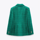Blazer feminino em lã fechamento duplo AB604