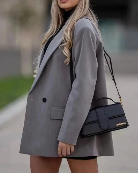 Blazer feminino oversized dois botões AB625