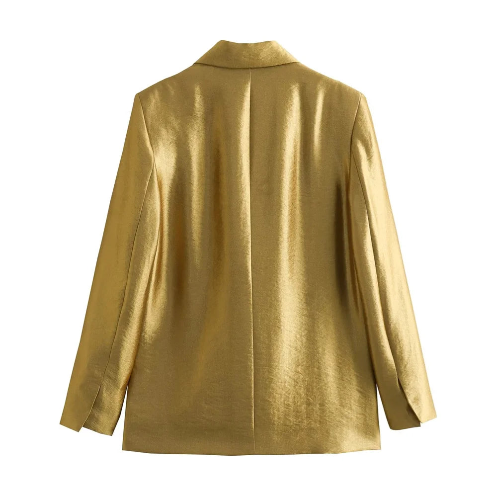 Blazer feminino fechamento em dois botões AB609