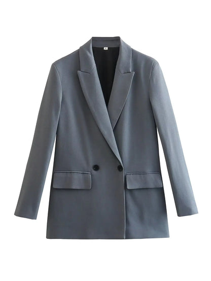 Blazer feminino oversized dois botões AB625